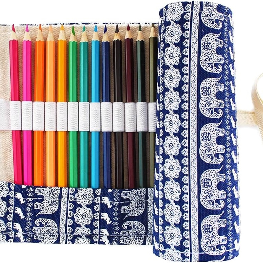 48 Pcs Colored Pencils, Bonus Pencil Wrap, Travel Drawing Coloring Pencil Roll.